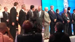 Autoridades na abertura da Couromoda